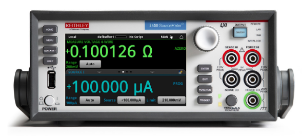 A Keithley 2450 Source Meter 