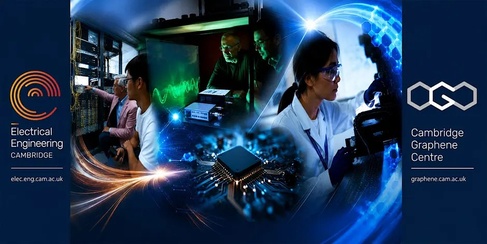 Montage showing the electrical engineering and CGC logos and blended images related to their work