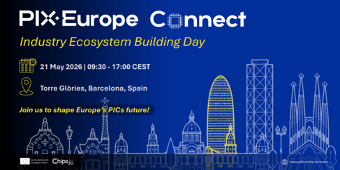 PIXEurope event details on Barcelona skyline sketch
