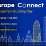 PIXEurope event details on Barcelona skyline sketch