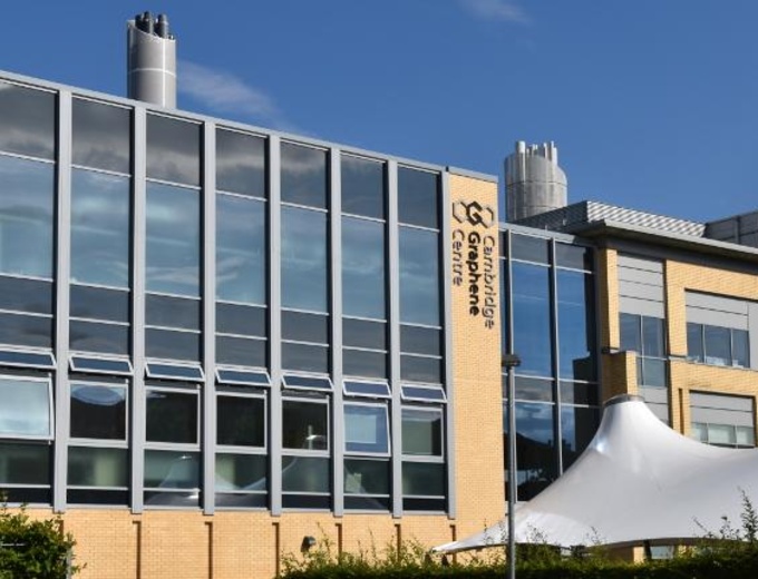 Photograph of the outside of the Cambridge Graphene Centre